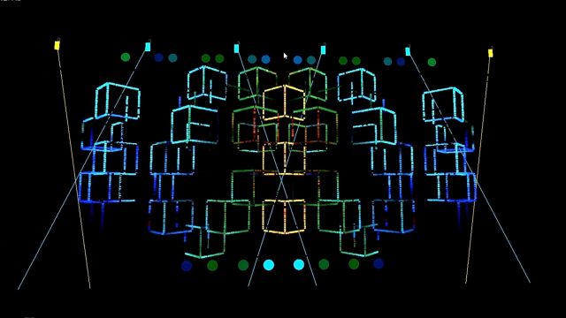 AudioPixel Lighting Software on 3D Fixtures