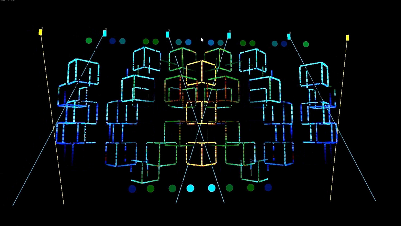 AudioPixel Lighting Software on 3D Fixtures