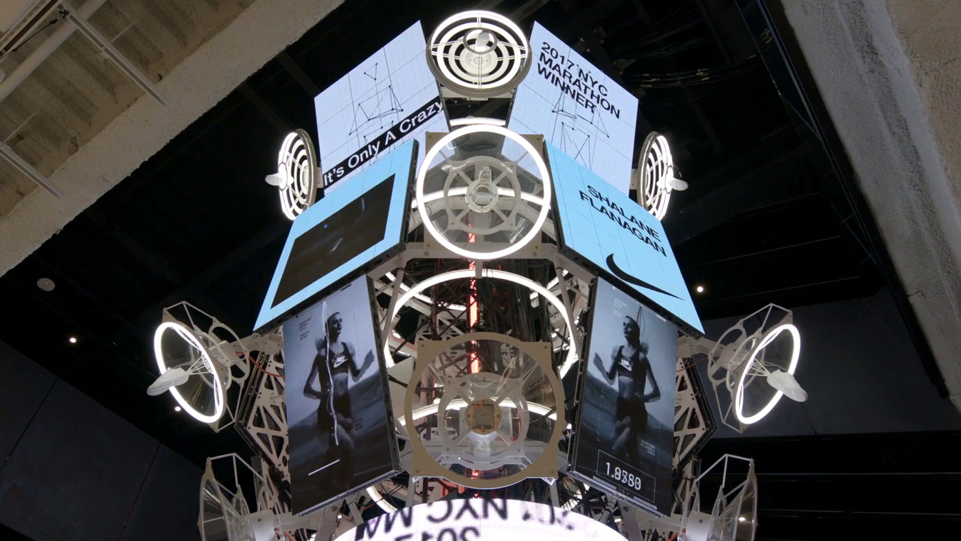 Multi-sensory mixed media installation