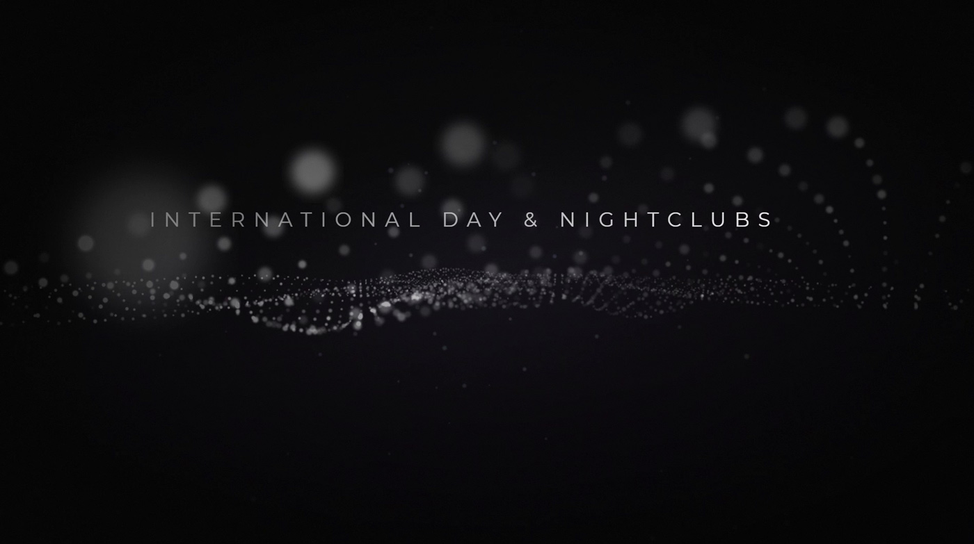 Intro animation with particles